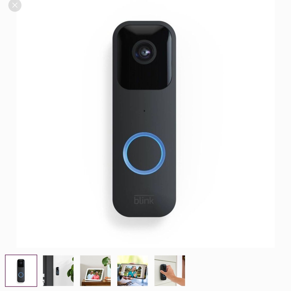 Blink Video Doorbell with Blue LED